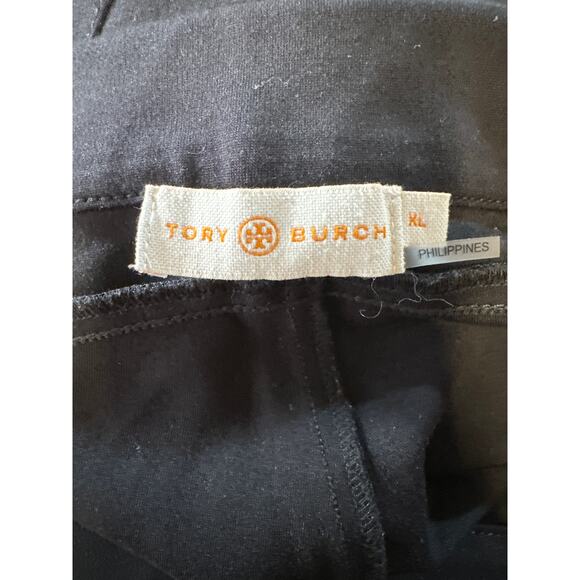 Tory Burch Pants Black pullon Trousers Casual Workwear Designer Women’s Size XL - Picture 7 of 8